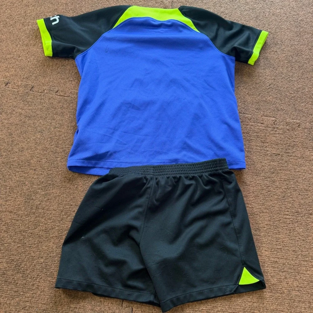 Nike Tottenham Hotspur 2022-23 Away Kit Kids XL 122-128cm Jersey Short Blue Volt - Picture 8 of 12